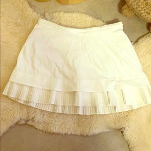 White LuLu Lemon Tennis Skort